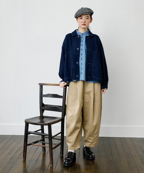 Brocante / ブロカント] ジャガードデニム ウーブリエジャケット