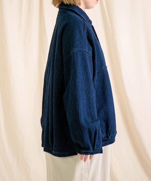 Brocante / ブロカント] ジャガードデニム ウーブリエジャケット