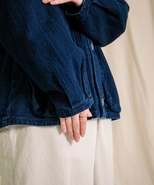 Brocante / ブロカント] ジャガードデニム ウーブリエジャケット