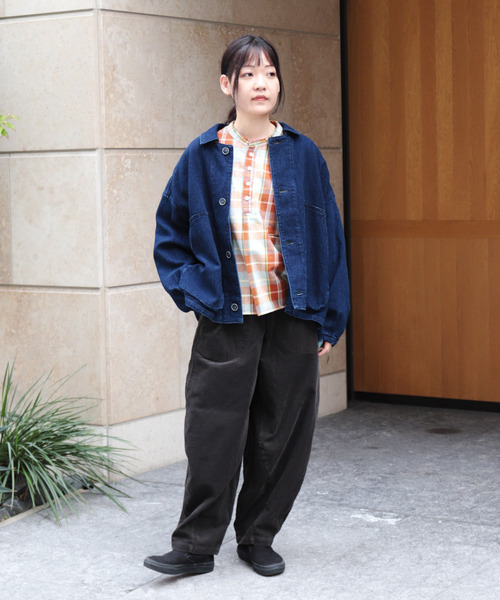 Brocante / ブロカント] ジャガードデニム ウーブリエジャケット