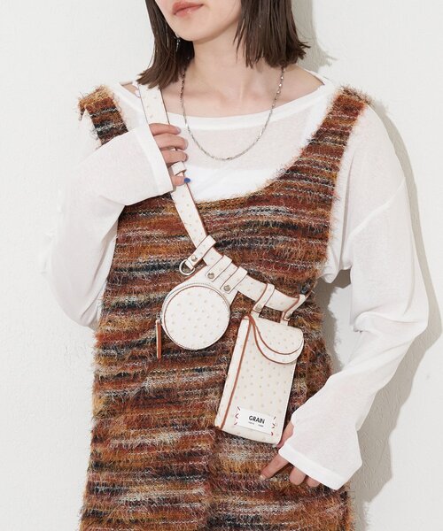 GRAIN(グレイン)の「【GRAIN/グレイン】オーストリッチアソートベルトバッグ(ベルト・レディース・ブルー/グレー/アイボリー・FREE)」の20枚目の写真