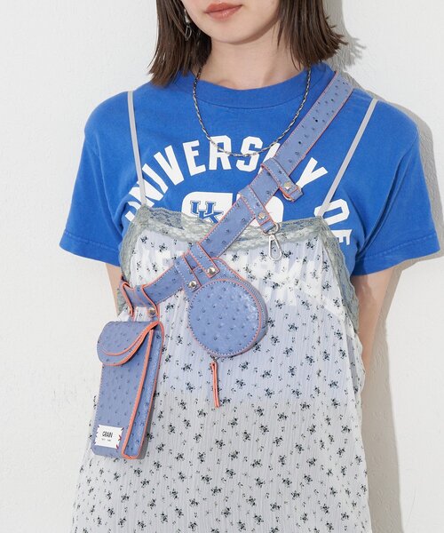 GRAIN(グレイン)の「【GRAIN/グレイン】オーストリッチアソートベルトバッグ(ベルト・レディース・ブルー/グレー/アイボリー・FREE)」の17枚目の写真