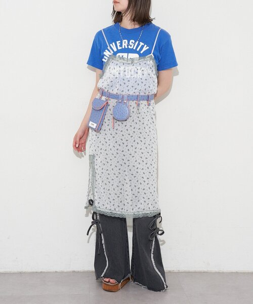 GRAIN(グレイン)の「【GRAIN/グレイン】オーストリッチアソートベルトバッグ(ベルト・レディース・ブルー/グレー/アイボリー・FREE)」の5枚目の写真