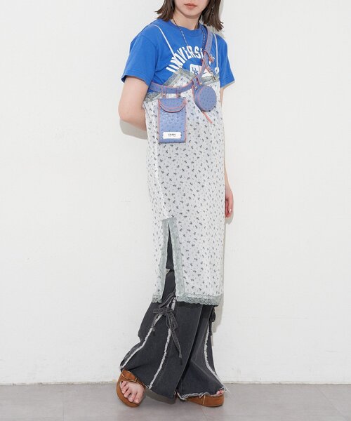 GRAIN(グレイン)の「【GRAIN/グレイン】オーストリッチアソートベルトバッグ(ベルト・レディース・ブルー/グレー/アイボリー・FREE)」の7枚目の写真