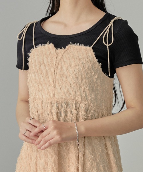 Cieluna】コルセットデザイン リボンキャミ（キャミソール）｜Cieluna