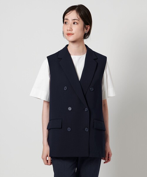 UNITED ARROWS（ユナイテッドアローズ）の「drapy テーラード ベスト（ベスト・レディース・ブラック/ネイビー・36/38）」の6枚目の写真