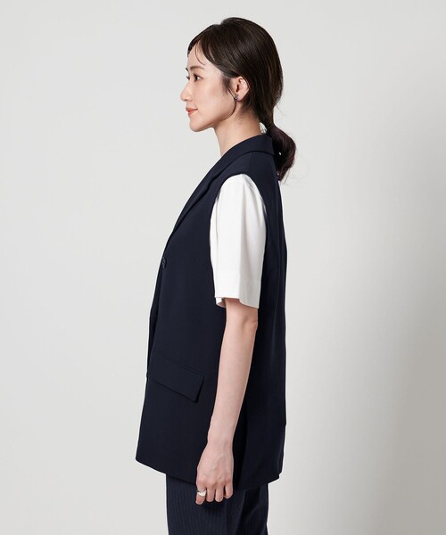 UNITED ARROWS（ユナイテッドアローズ）の「drapy テーラード ベスト（ベスト・レディース・ブラック/ネイビー・36/38）」の7枚目の写真