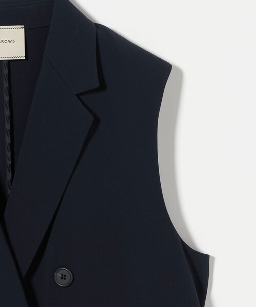 UNITED ARROWS（ユナイテッドアローズ）の「drapy テーラード ベスト（ベスト・レディース・ブラック/ネイビー・36/38）」の12枚目の写真