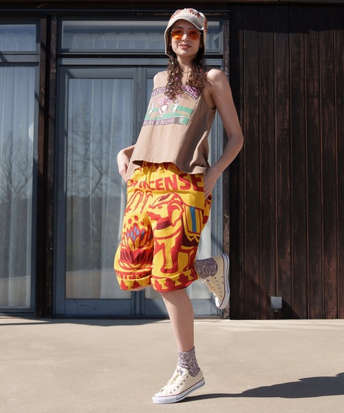 チャイハネ（チャイハネ）の「【チャイハネ】ネオエステコMEN'Sハーフパンツ（その他パンツ・メンズ・ブラックミックス/ブラック×ホワイト/グリーン/パープル/ターコイズブルー/その他1/その他2/その他3/その他4/イエロー・FREE）」の22枚目の写真