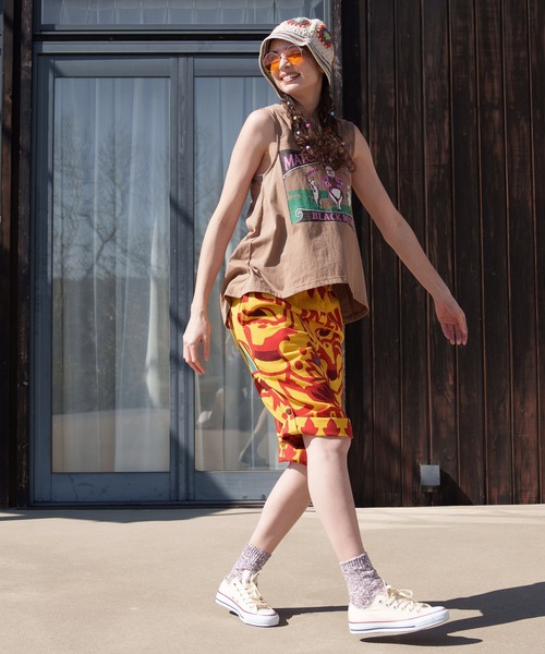 チャイハネ（チャイハネ）の「【チャイハネ】ネオエステコMEN'Sハーフパンツ（その他パンツ・メンズ・ブラックミックス/ブラック×ホワイト/グリーン/パープル/ターコイズブルー/その他1/その他2/その他3/その他4/イエロー・FREE）」の21枚目の写真