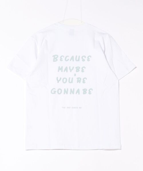 B'day(ビーデイ)の「ヘヴィウェイト天竺 プリント 半袖 クルーネック コットン100%(Tシャツ/カットソー・メンズ・ブラック/ホワイト/ホワイト系その他・LARGE/MEDIUM)」の3枚目の写真