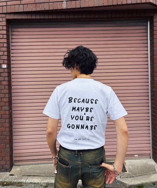 B'day(ビーデイ)の「ヘヴィウェイト天竺 プリント 半袖 クルーネック コットン100%(Tシャツ/カットソー・メンズ・ブラック/ホワイト/ホワイト系その他・LARGE/MEDIUM)」の4枚目の写真