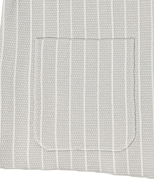 g-stage(ジーステージ)の「サマーニット ストライプジャケット(セットアップ・メンズ・ネイビー/ライトグレー系/ブラウン・46/48/50)」の20枚目の写真