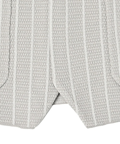 g-stage(ジーステージ)の「サマーニット ストライプジャケット(セットアップ・メンズ・ネイビー/ライトグレー系/ブラウン・46/48/50)」の22枚目の写真