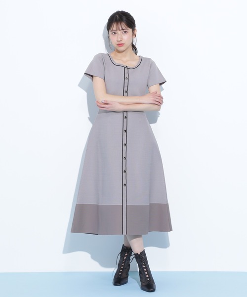 セール】◇半袖フレアニットワンピース（ワンピース）｜JILL by JILL