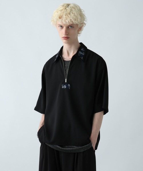 HARE×Ado コラボ　ローズシシュウシャツ　ブラック　Mサイズ Ado×HARE/UNISEX】完全受注販売ローズシシュウシャツブラック