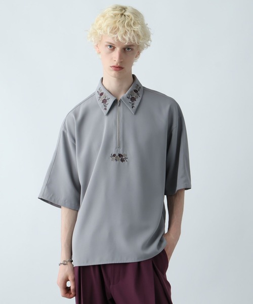 【定価12980円 】HARE シシュウシャツ 半袖 ブラック レッド グレー 楽天市場】【SALE／38%OFF】トロミシシュウシャツ HARE ハレ