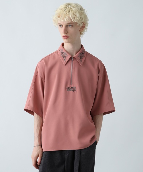 【Ado×HARE/UNISEX】ローズシシュウシャツ ホワイト Mサイズ Ado×HARE/UNISEX】ローズシシュウシャツ レディース
