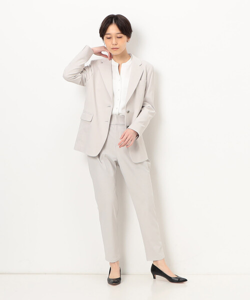 COMME CA（コムサ）の「【セットアップ対応】メリルハイテンション クロップドパンツ（その他パンツ・レディース・ライトグレー・9号）」の11枚目の写真