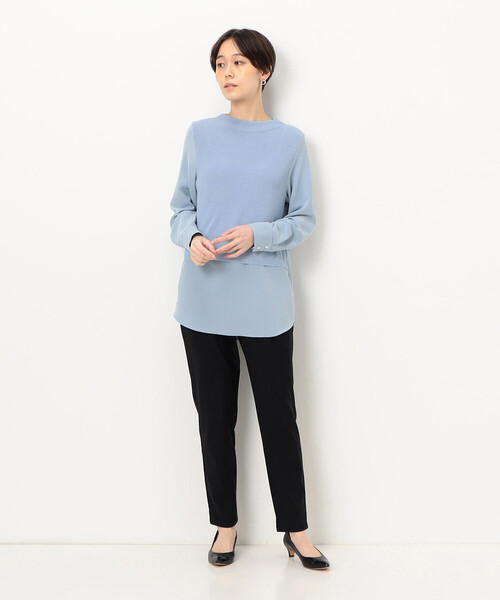 COMME CA（コムサ）の「【セットアップ対応】メリルハイテンション クロップドパンツ（その他パンツ・レディース・ライトグレー・9号）」の6枚目の写真