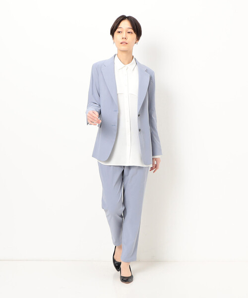 COMME CA（コムサ）の「【セットアップ対応】メリルハイテンション クロップドパンツ（その他パンツ・レディース・ライトグレー・9号）」の4枚目の写真