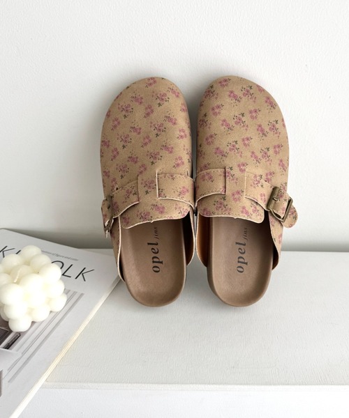 SOLLON.（ソルロン）の「小花柄クロッグシューズ（スリッポン・レディース・アイボリー/ベージュ・23.5cm/24.5cm）」の11枚目の写真