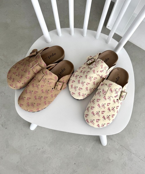 SOLLON.（ソルロン）の「小花柄クロッグシューズ（スリッポン・レディース・アイボリー/ベージュ・23.5cm/24.5cm）」の20枚目の写真