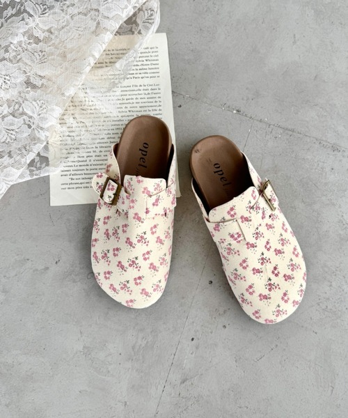 SOLLON.（ソルロン）の「小花柄クロッグシューズ（スリッポン・レディース・アイボリー/ベージュ・23.5cm/24.5cm）」の22枚目の写真