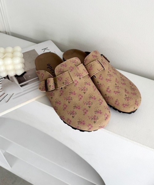 SOLLON.（ソルロン）の「小花柄クロッグシューズ（スリッポン・レディース・アイボリー/ベージュ・23.5cm/24.5cm）」の12枚目の写真