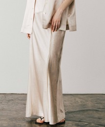 CREDONA(Nhi)ACETATE LINEN SATIN SKIRT/AZe[g[TeXJ[g(XJ[g)