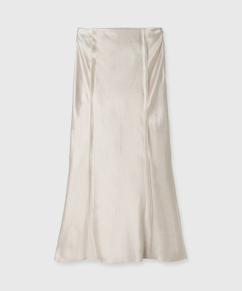 CREDONA(クレドナ)の「ACETATE LINEN SATIN SKIRT/アセテートリーンサテンスカート(スカート・レディース・ブラック/ホワイト・0/1)」の11枚目の写真