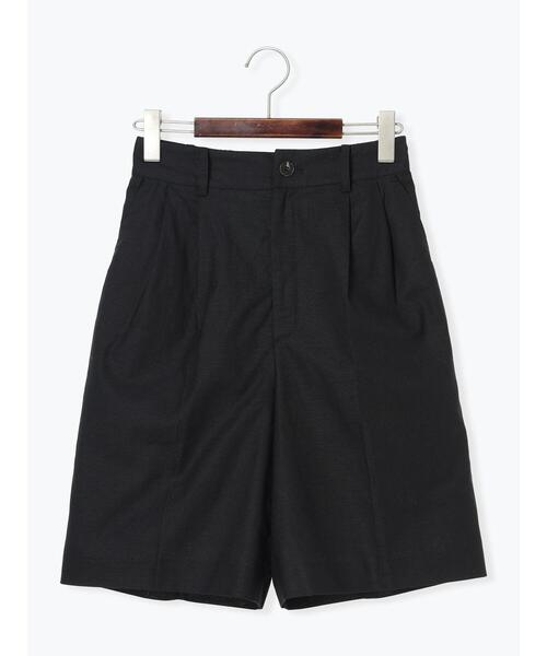 MAXMARASTUDIOコットンリネンブレンドショートパンツ リネンブレンドショートパンツ - ライトベージュ - レディース