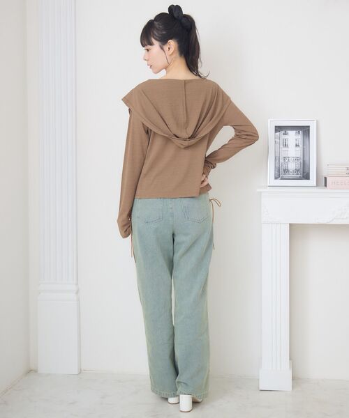ems excite(エムズエキサイト)の「【新色追加】総レースキャミソール(Tシャツ/カットソー・レディース・ブラック/オフホワイト/ブラウン/ピンク・FREE)」の9枚目の写真