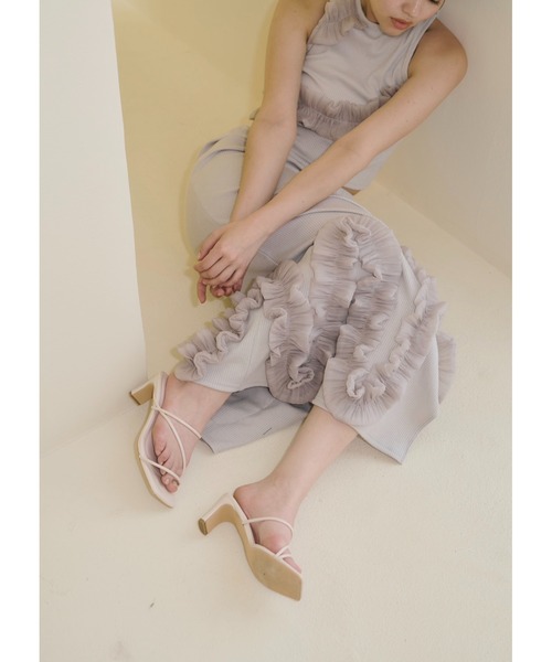 NOTREemor（ノートルエモア）の「sway frill ensemble（ワンピース・レディース・ブラック/ライトグレー・FREE）」の12枚目の写真