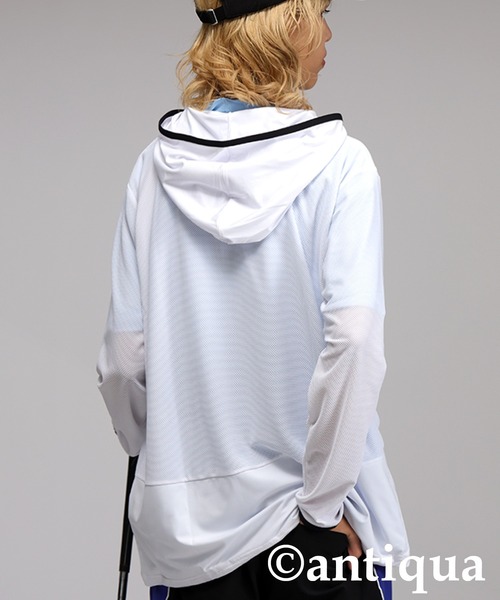 パーカー 「STCH」UVメッシュフーディー レディース メンズ STCH】UVメッシュフーディー（パーカー）｜antiqua（アンティカ