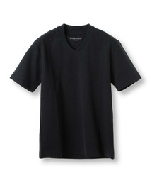 【ACTIVE TAILOR/アクティブテイラー】シルケットスムースVネックTシャツ<接触冷感 / UVカット>