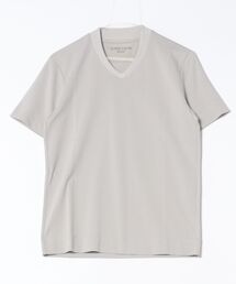 【ACTIVE TAILOR/アクティブテイラー】シルケットスムースVネックTシャツ＜接触冷感 / UVカット＞