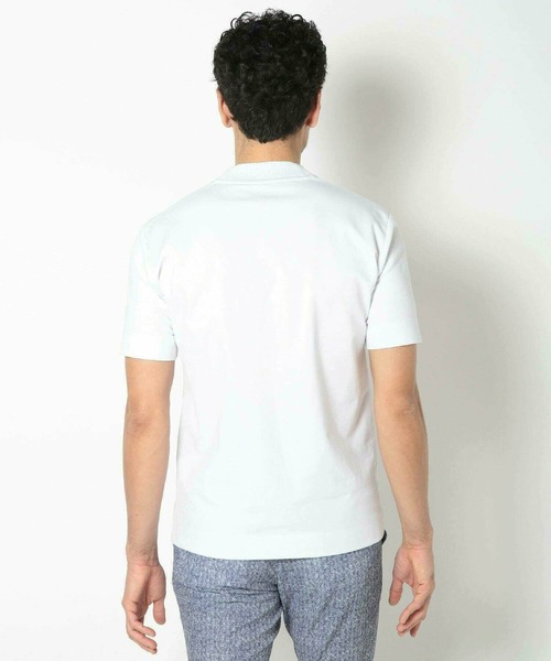 MEN'S BIGI(メンズビギ)の「【ACTIVE TAILOR/アクティブテイラー】シルケットスムースVネックTシャツ<接触冷感 / UVカット>(Tシャツ/カットソー・メンズ・グレー/ブラック/ホワイト/ネイビー・02/03/04/01)」の8枚目の写真