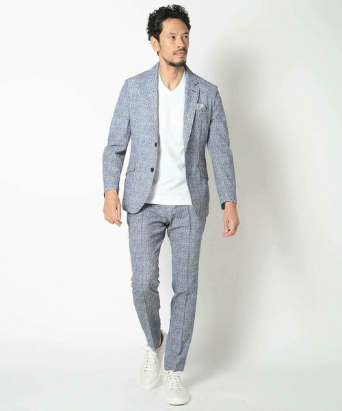 MEN'S BIGI(メンズビギ)の「【ACTIVE TAILOR/アクティブテイラー】シルケットスムースVネックTシャツ<接触冷感 / UVカット>(Tシャツ/カットソー・メンズ・グレー/ブラック/ホワイト/ネイビー・02/03/04/01)」の16枚目の写真