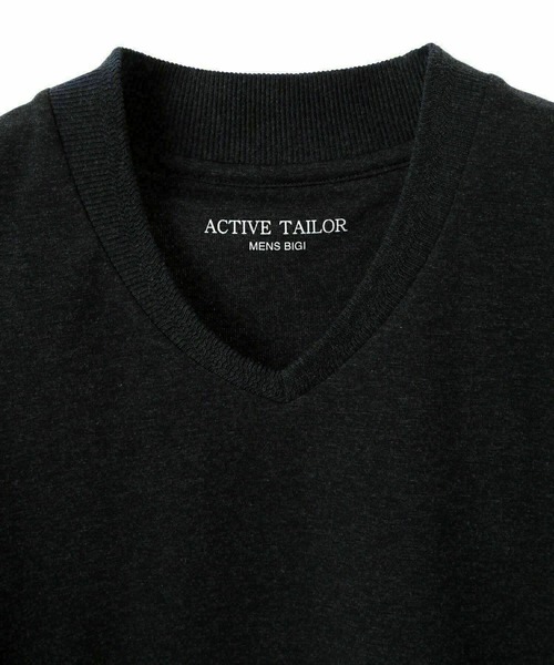 MEN'S BIGI(メンズビギ)の「【ACTIVE TAILOR/アクティブテイラー】シルケットスムースVネックTシャツ<接触冷感 / UVカット>(Tシャツ/カットソー・メンズ・グレー/ブラック/ホワイト/ネイビー・02/03/04/01)」の17枚目の写真