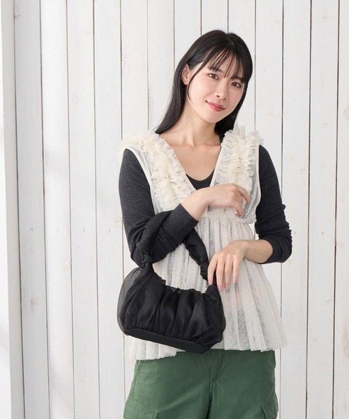 ROOTOTE（ルートート）の「ルートート / SC.ベビールー.チュールワンハンドル-A（トートバッグ・レディース・アイボリー/グレー/ブラック・FREE）」の8枚目の写真