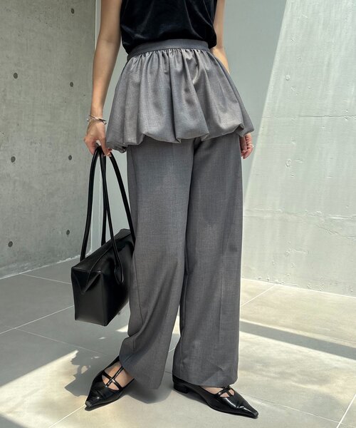 CAPRICIEUX LE'MAGE（カプリシューレマージュ）の「【2WAY/バルーン取り外し可】バルーンSETパンツ（その他パンツ・レディース・ベージュ/ブラック/グレー・38/36）」の2枚目の写真