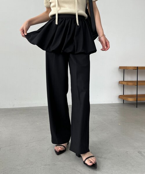 CAPRICIEUX LE'MAGE（カプリシューレマージュ）の「【2WAY/バルーン取り外し可】バルーンSETパンツ（その他パンツ・レディース・ベージュ/ブラック/グレー・38/36）」の4枚目の写真