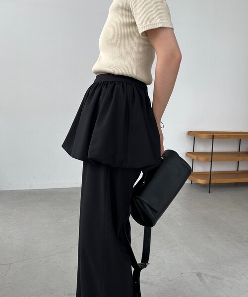 CAPRICIEUX LE'MAGE（カプリシューレマージュ）の「【2WAY/バルーン取り外し可】バルーンSETパンツ（その他パンツ・レディース・ベージュ/ブラック/グレー・38/36）」の7枚目の写真