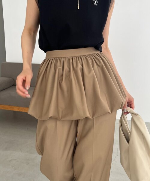 CAPRICIEUX LE'MAGE（カプリシューレマージュ）の「【2WAY/バルーン取り外し可】バルーンSETパンツ（その他パンツ・レディース・ベージュ/ブラック/グレー・38/36）」の15枚目の写真