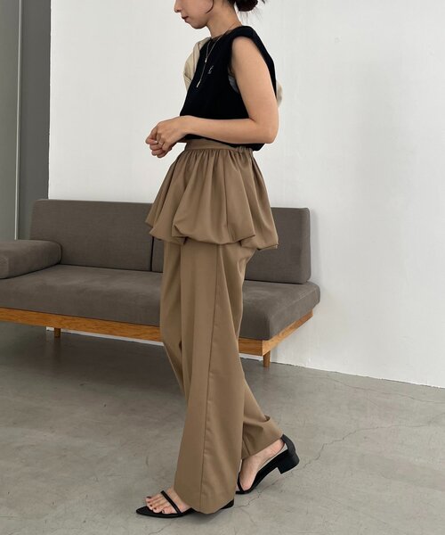 CAPRICIEUX LE'MAGE（カプリシューレマージュ）の「【2WAY/バルーン取り外し可】バルーンSETパンツ（その他パンツ・レディース・ベージュ/ブラック/グレー・38/36）」の16枚目の写真