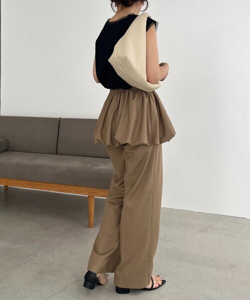 CAPRICIEUX LE'MAGE（カプリシューレマージュ）の「【2WAY/バルーン取り外し可】バルーンSETパンツ（その他パンツ・レディース・ベージュ/ブラック/グレー・38/36）」の17枚目の写真