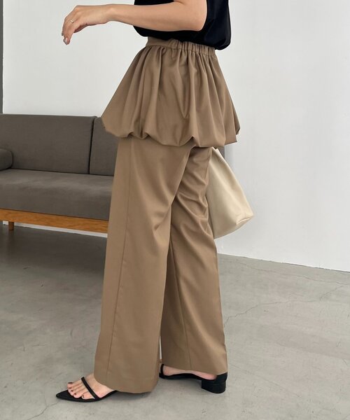 CAPRICIEUX LE'MAGE（カプリシューレマージュ）の「【2WAY/バルーン取り外し可】バルーンSETパンツ（その他パンツ・レディース・ベージュ/ブラック/グレー・38/36）」の18枚目の写真