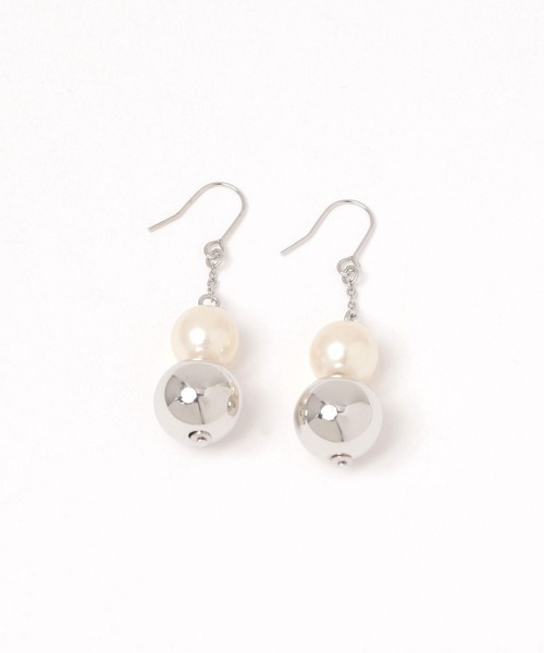 studio CLIP（スタディオクリップ）の「【daily CLIP】2粒ボールチェーンピアス（ピアス（両耳用）・レディース・その他2/その他1・FREE）」の2枚目の写真