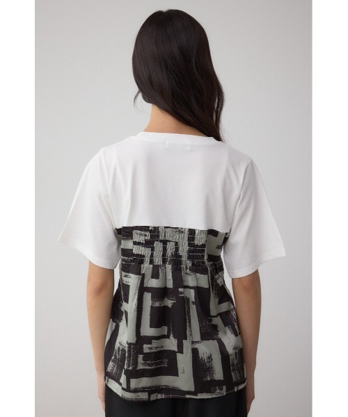 AZUL by moussy(アズールバイマウジー)の「スカーフドッキングトップス(Tシャツ/カットソー・レディース・グレー/ホワイト/ブラウン・FREE)」の17枚目の写真